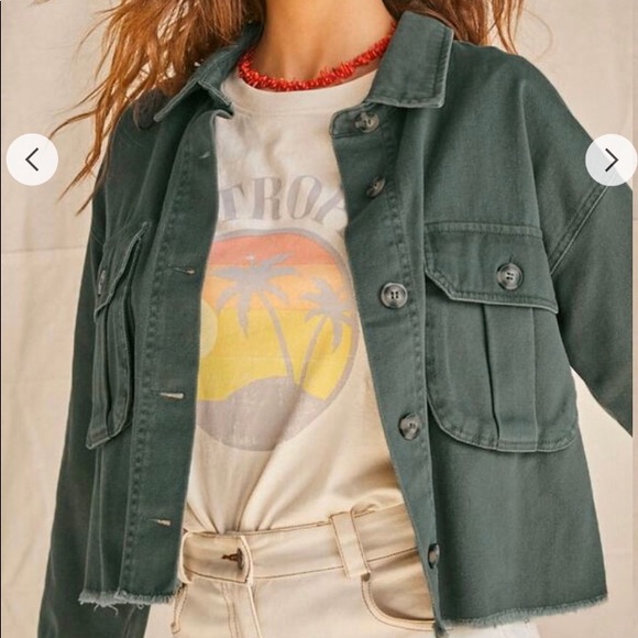 Frayed Cargo Jacket - Picture 1 of 3